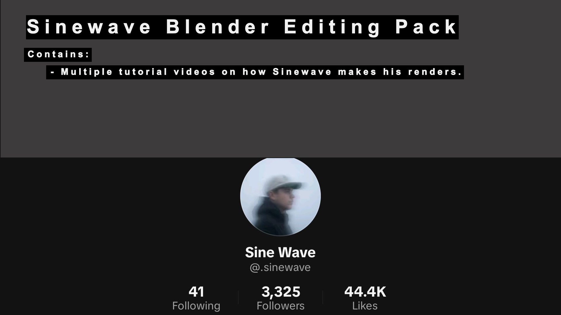 SINEWAVE - Blender Lesson Pack