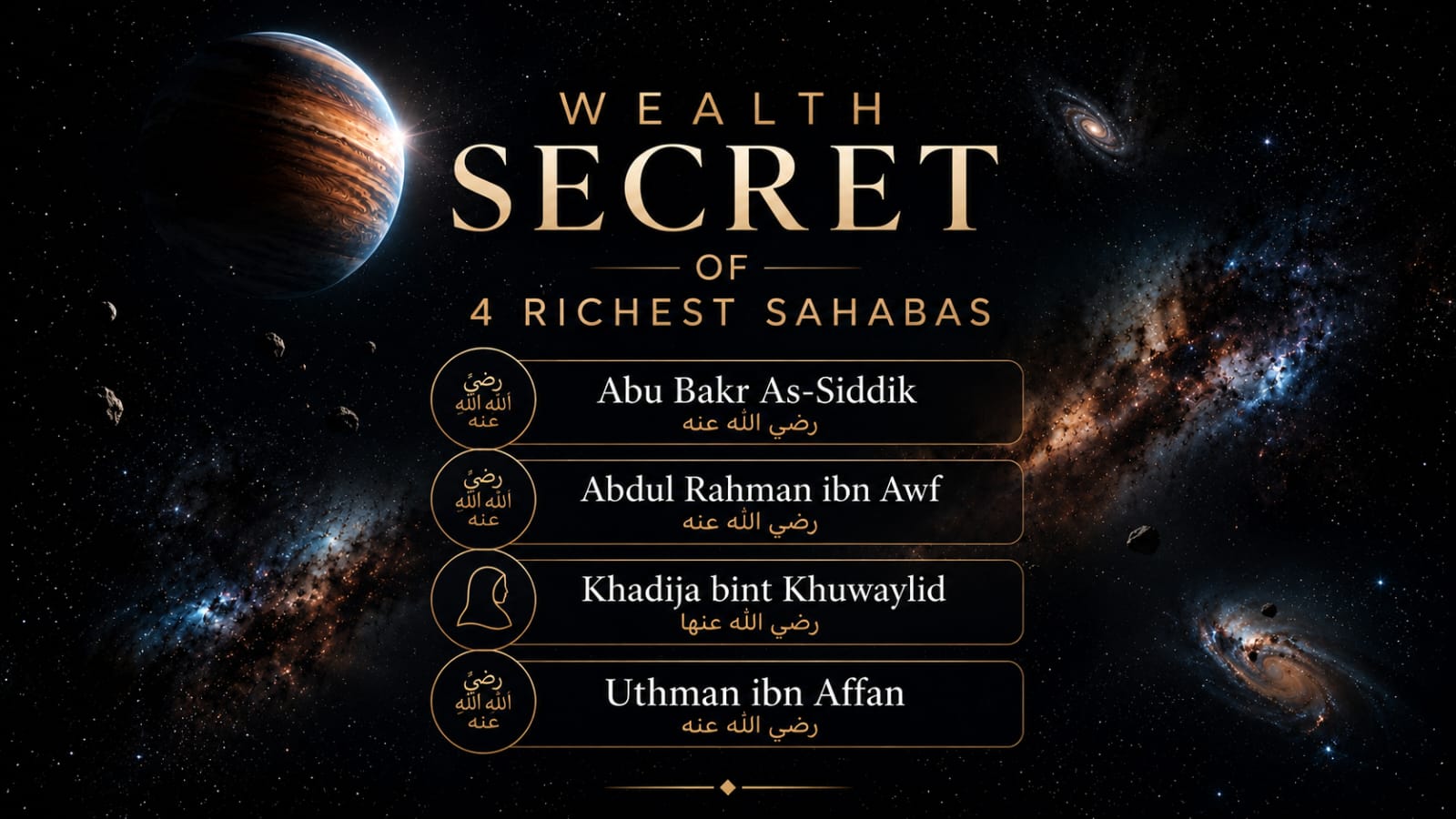 WEALTH SECRET OF 4 RICHEST SAHABAS