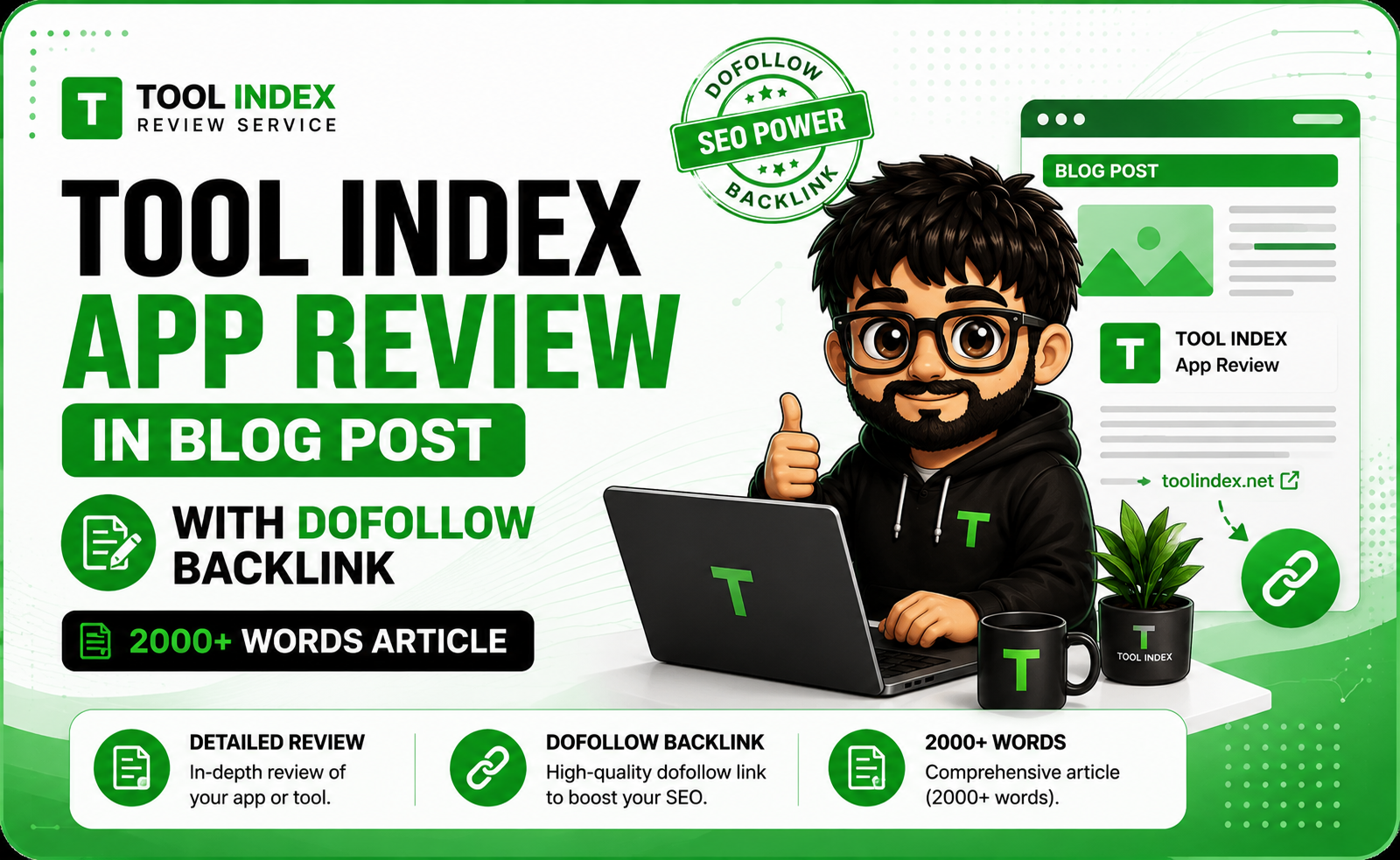Tool Index App Review, Blog Post with DoFollow Backlink