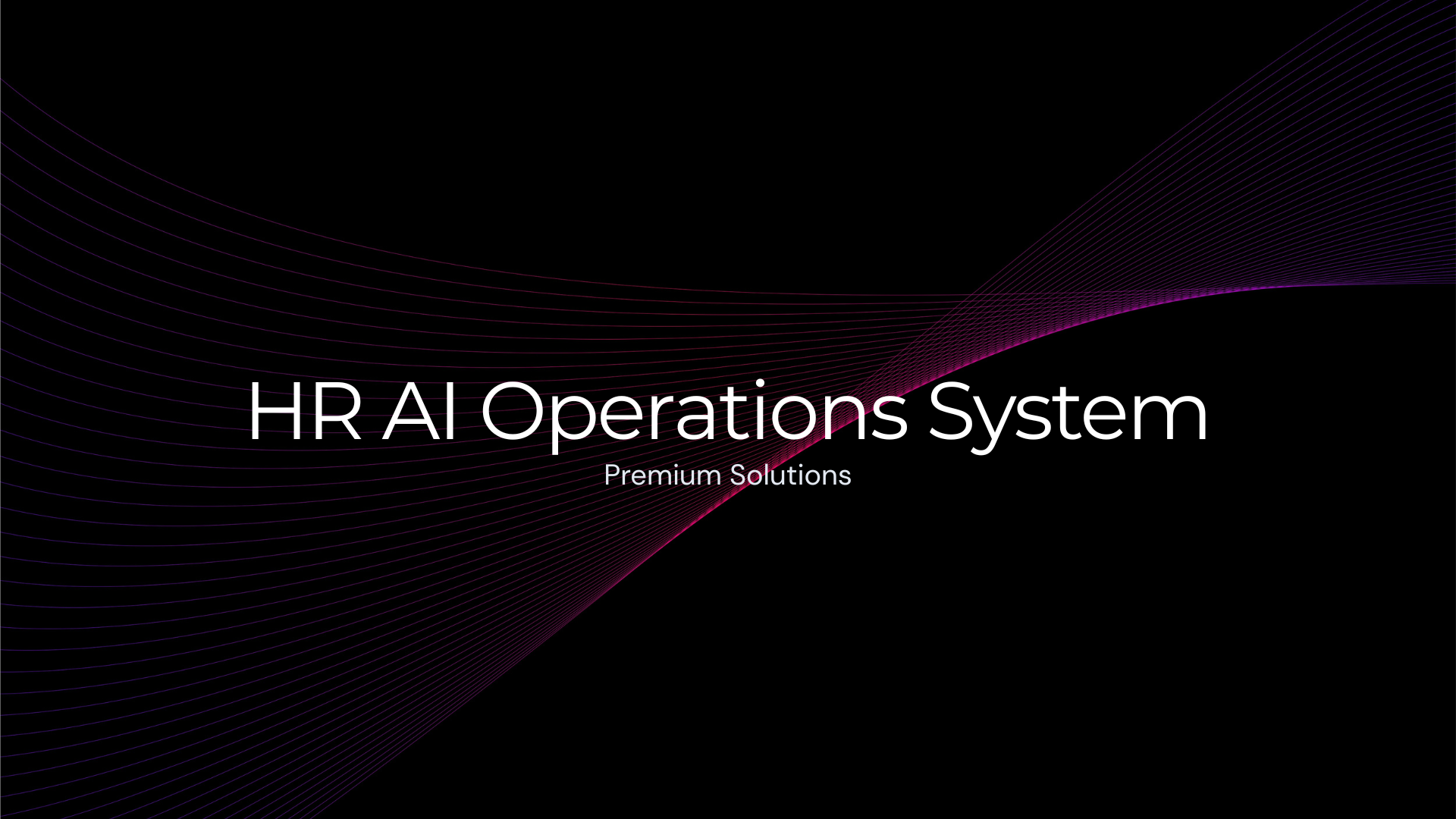 HR AI Operations System