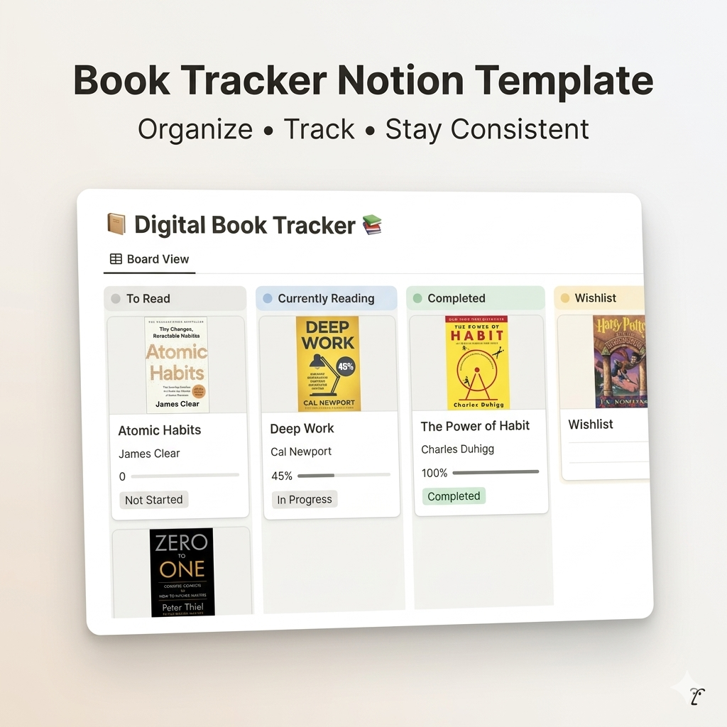 Reading Book Tracker System — Notion Template