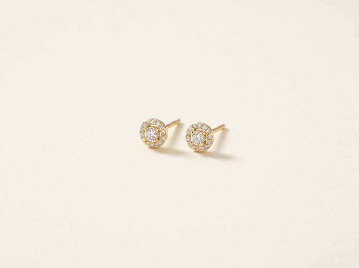 Halo Stud Earrings
