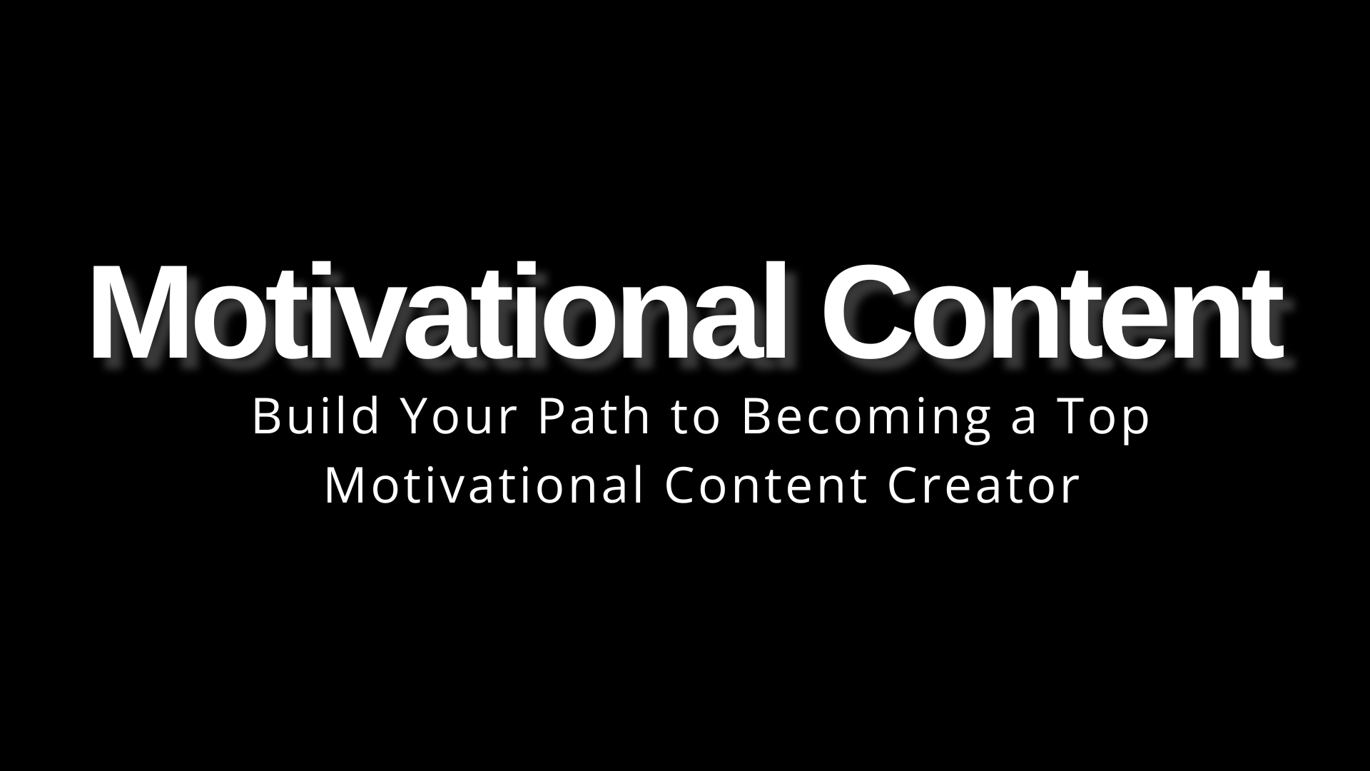 Motivational Content Academy banner