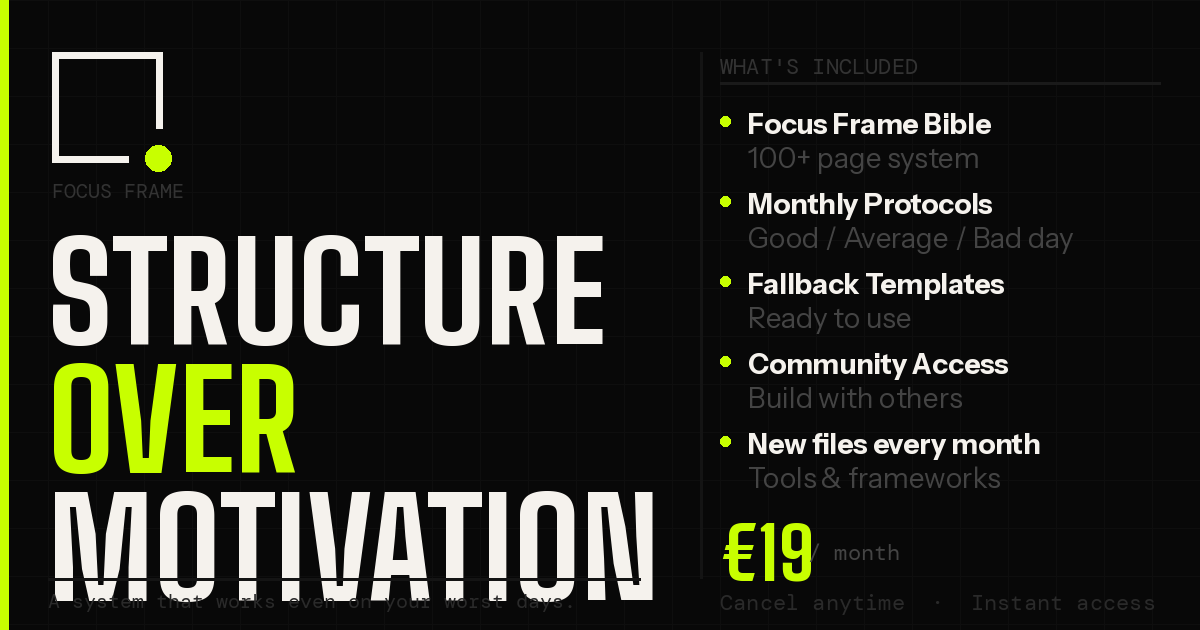 Structure Over Motivation