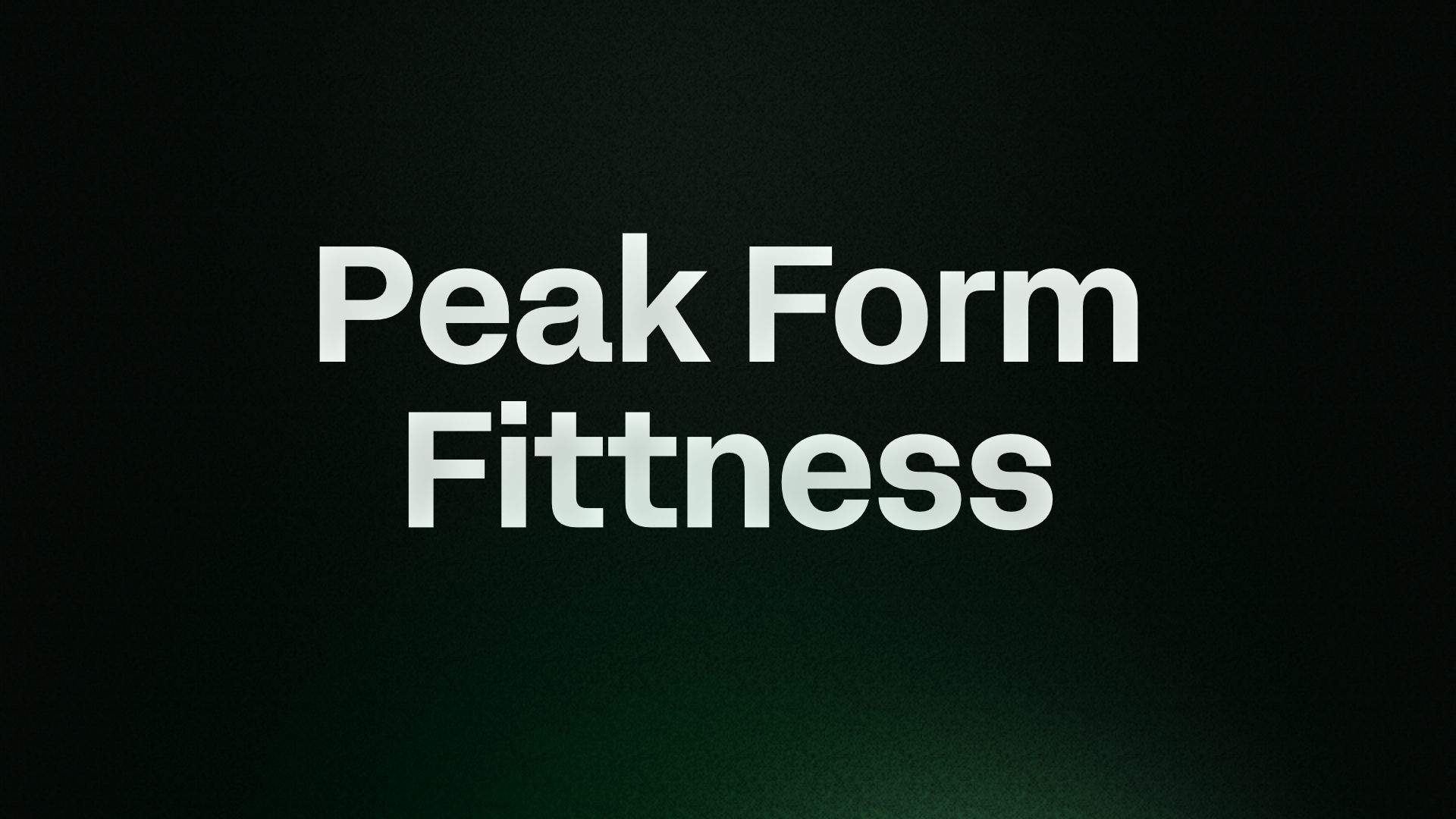 Peak Form DeskFit Program