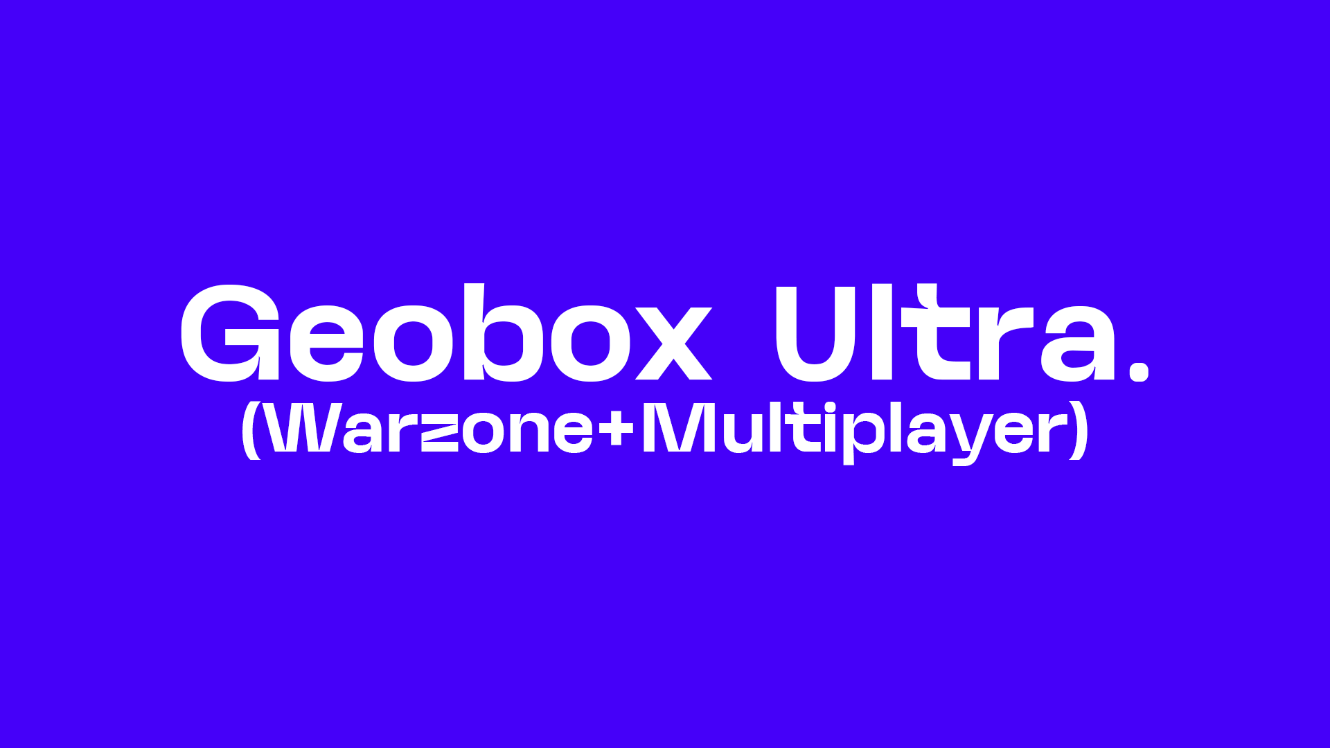Geobox Ultra