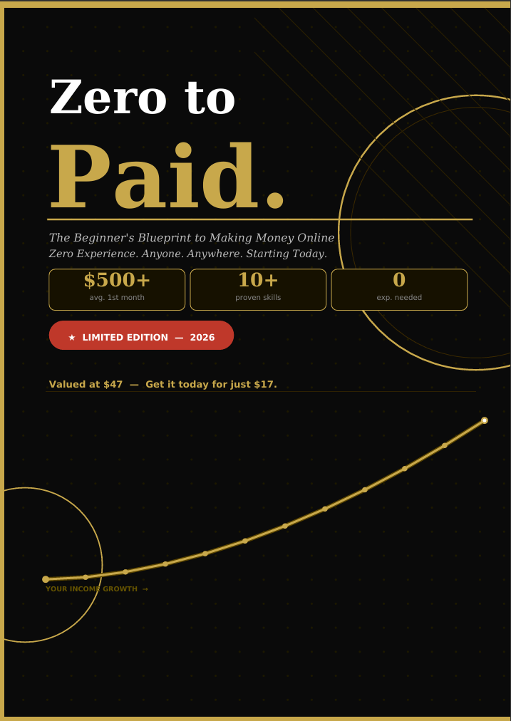 Zero to Paid: The 2026 Blueprint.