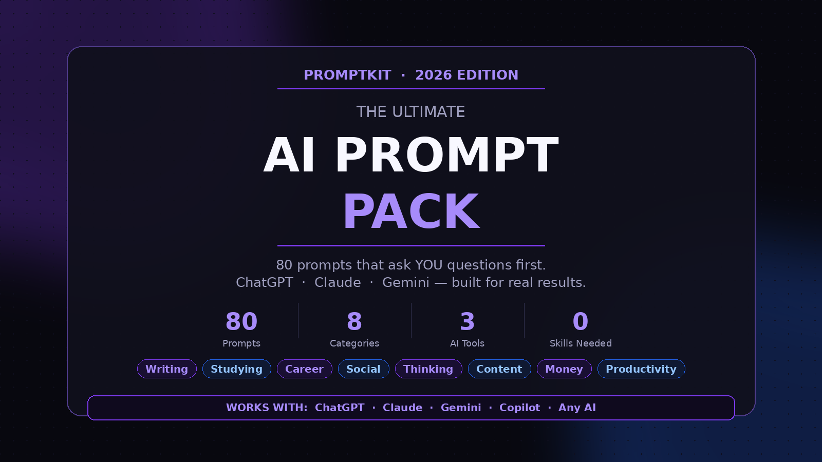 The Ultimate AI Prompt Pack (2026 Edition)