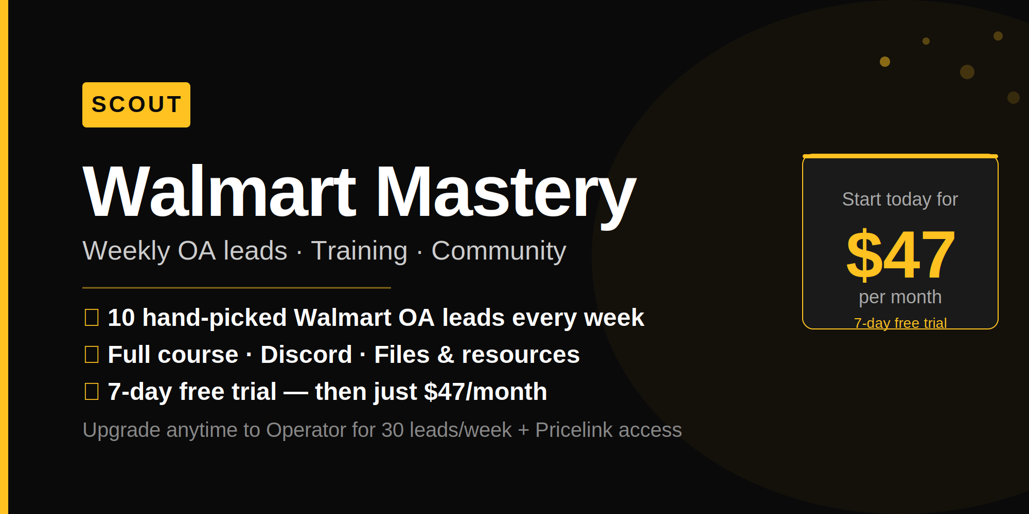 Walmart Mastery: Scout