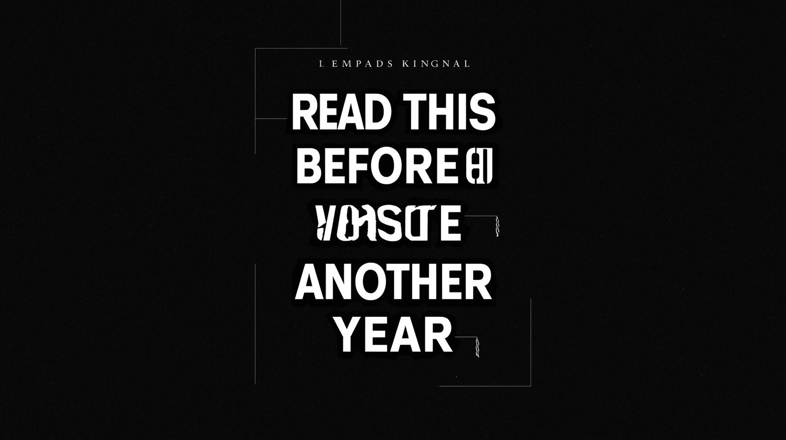 read before the year waste.