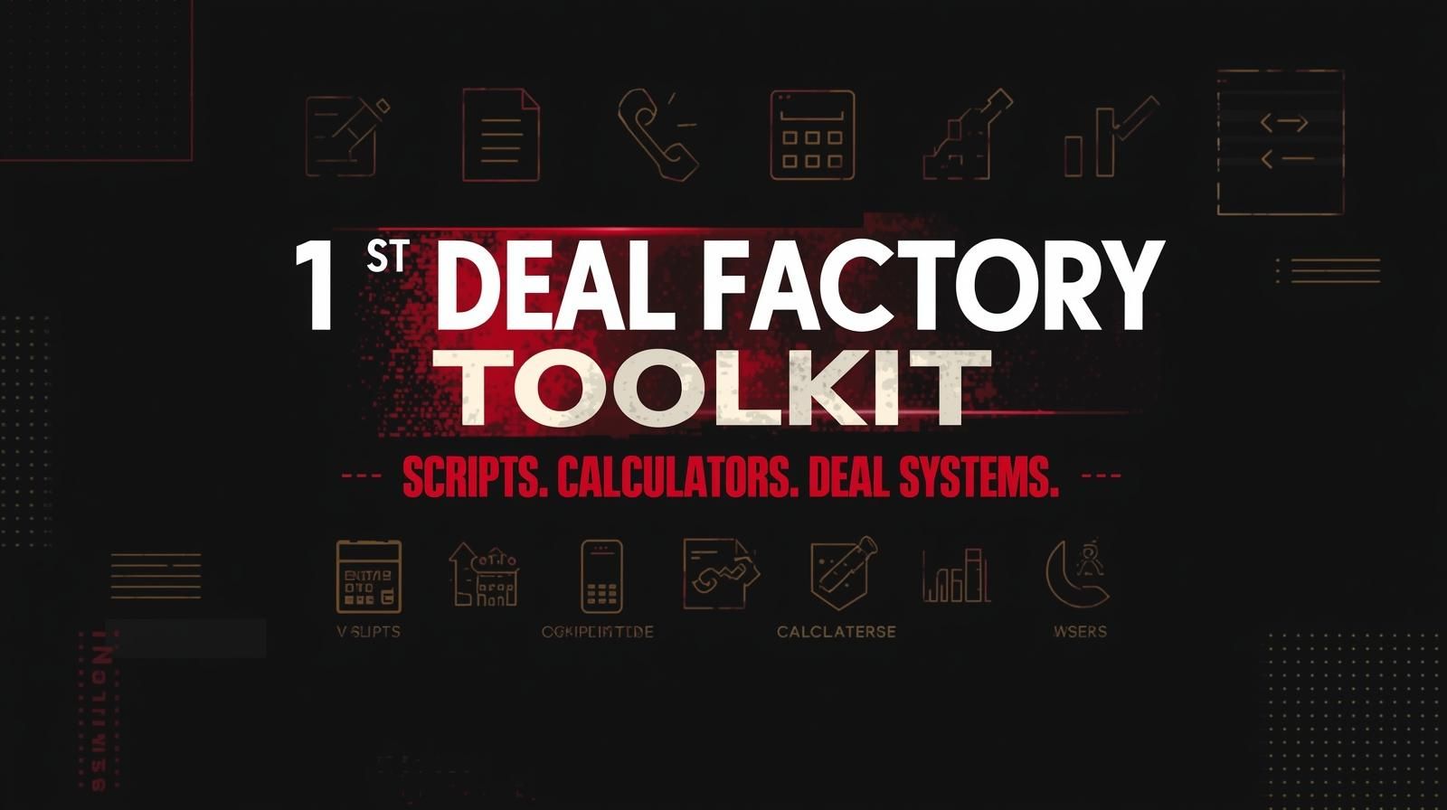 1st Deal Factory Toolkit