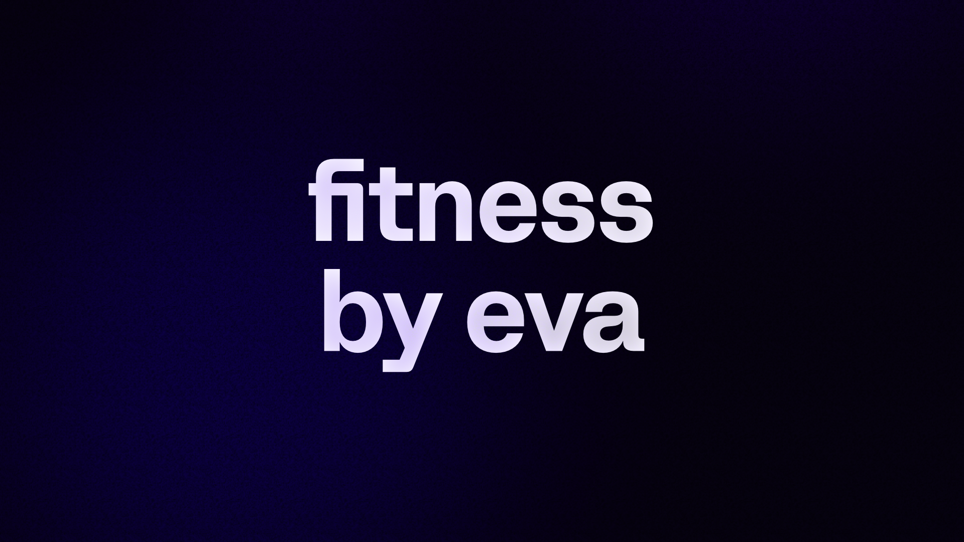 Beginner fitness program 