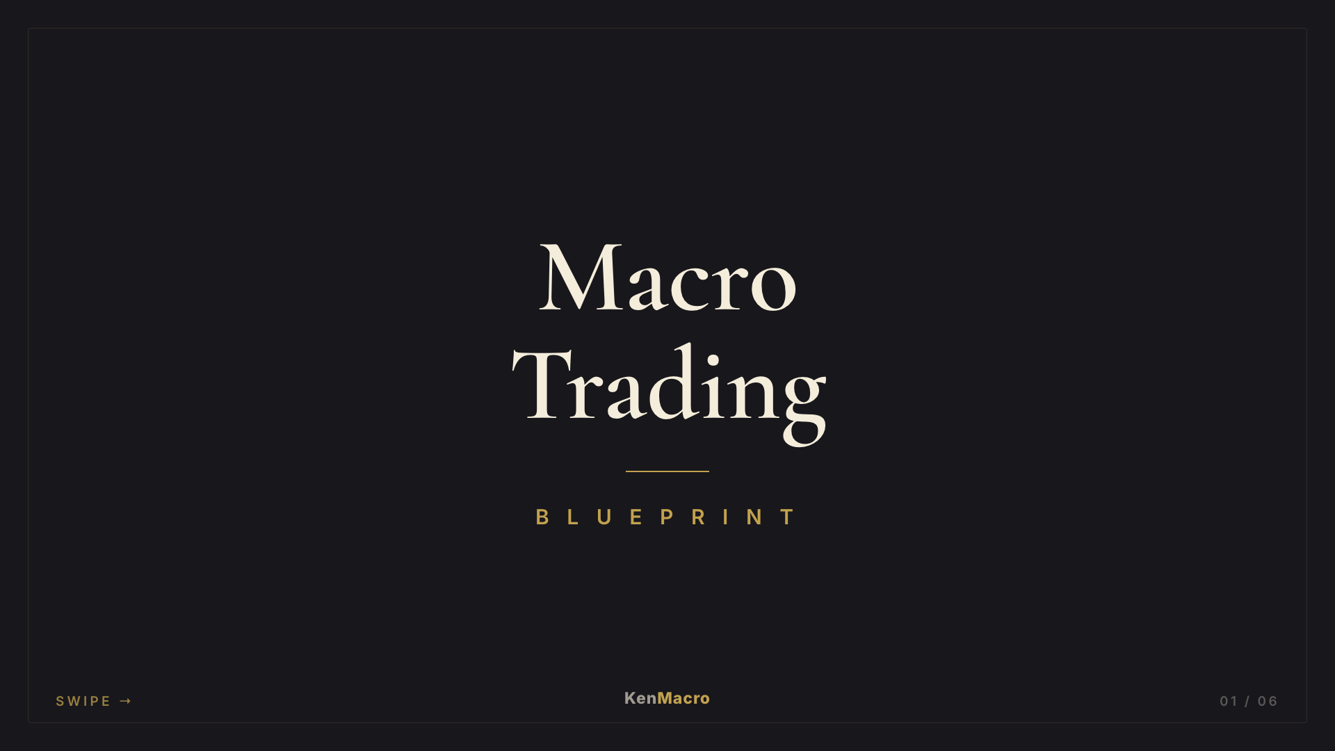 Macro Trading Blueprint