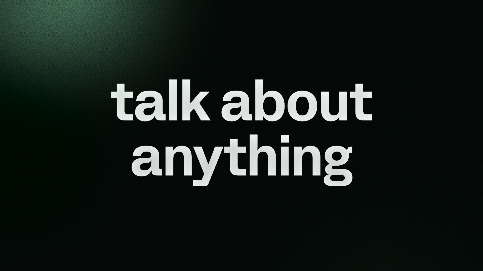 Come talk community 