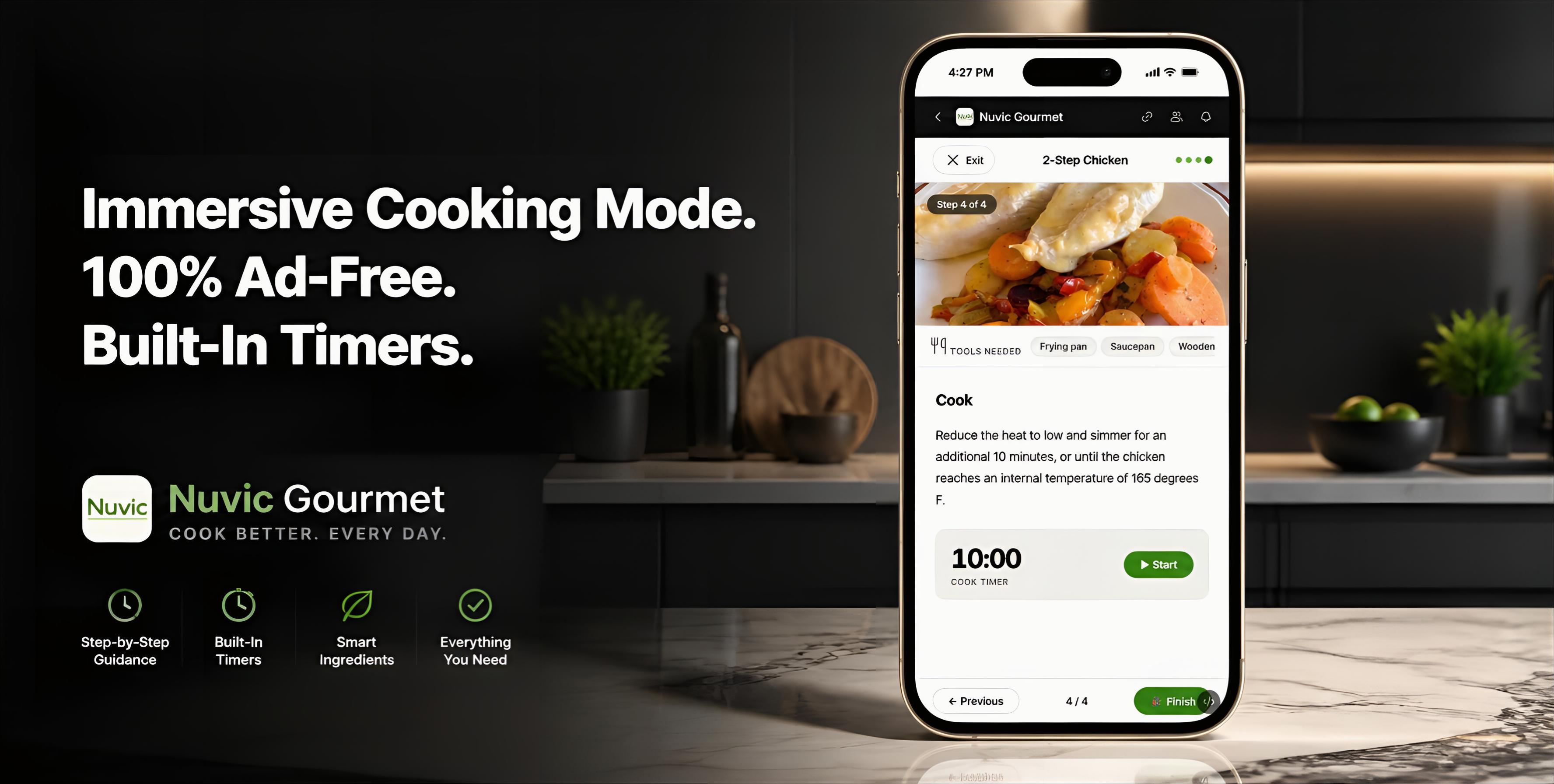Nuvic Gourmet App