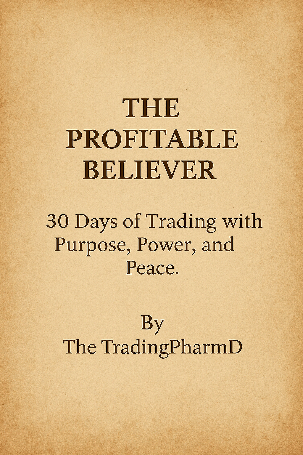 The Profitable Believer
