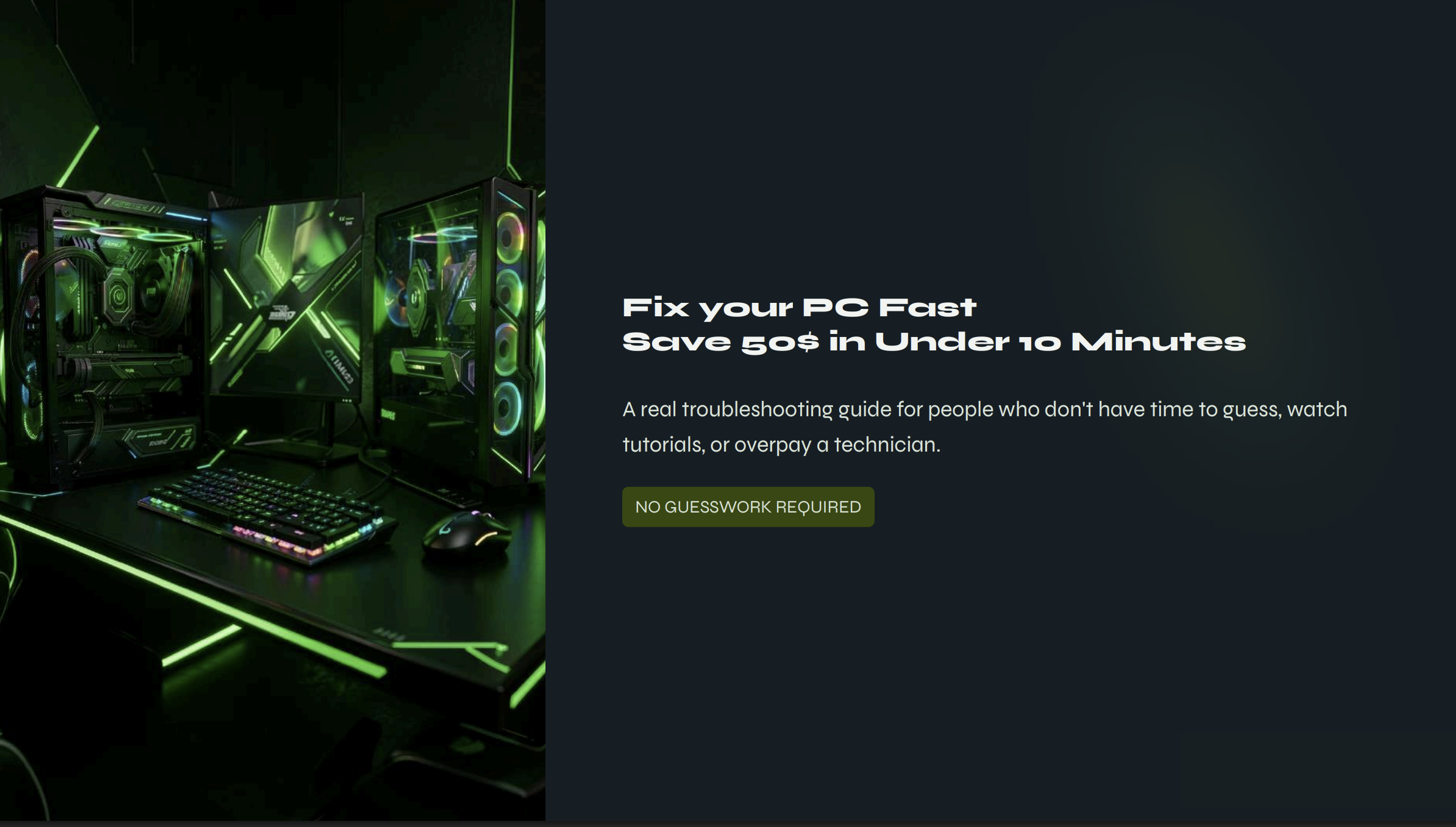 PC Troubleshooting Cheat Sheet