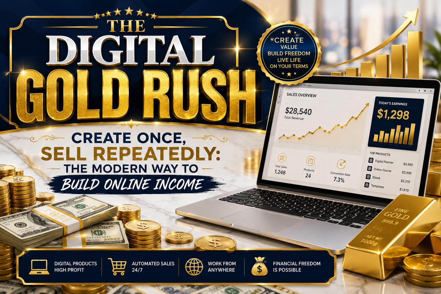 The Digital Gold Rush: Build Online Income With Digital Products