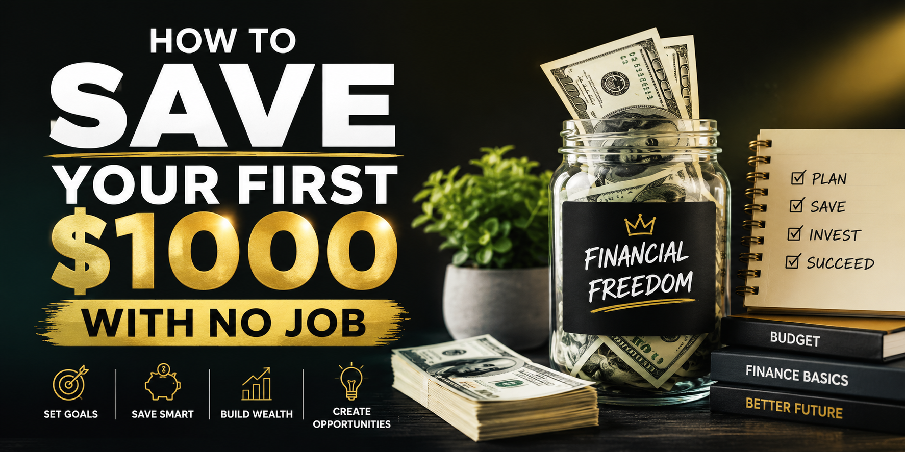 How to save your first $1000 with no job