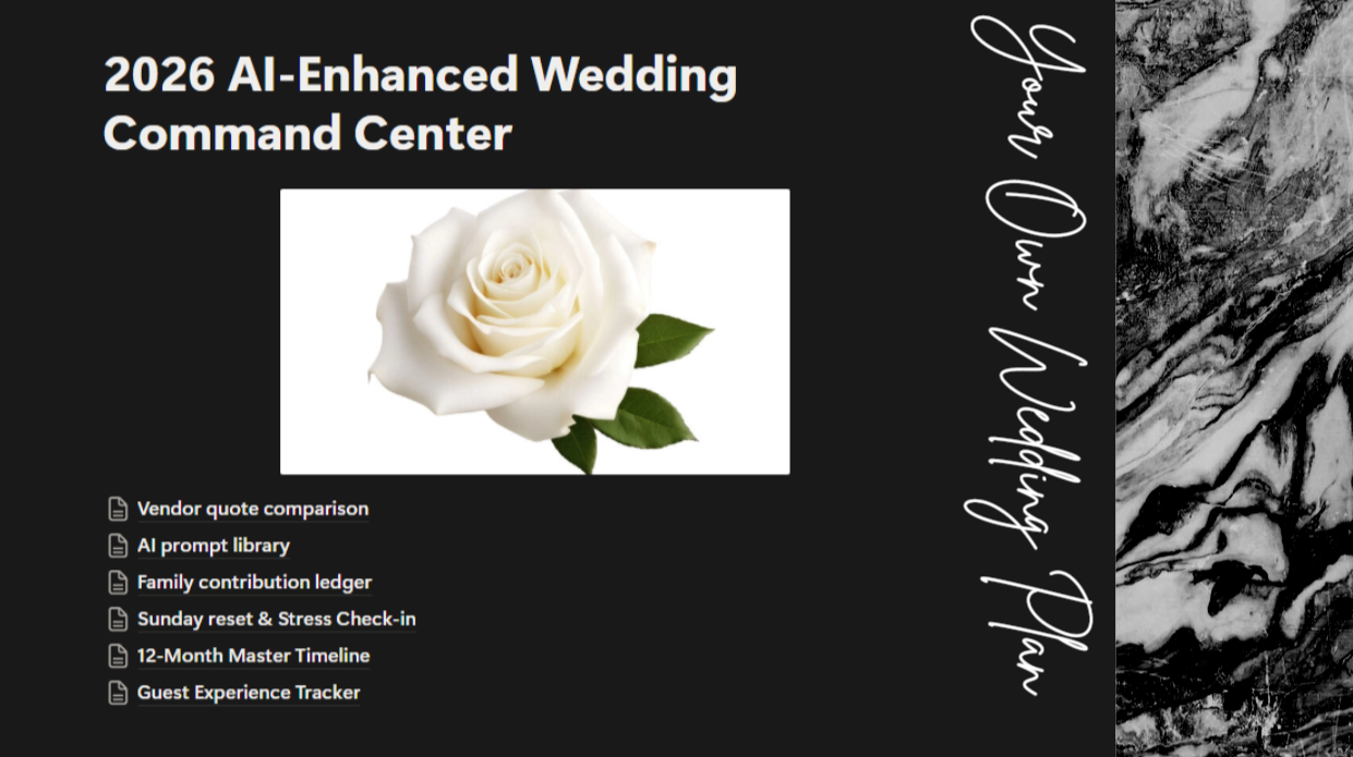 The 2026 Wedding OS