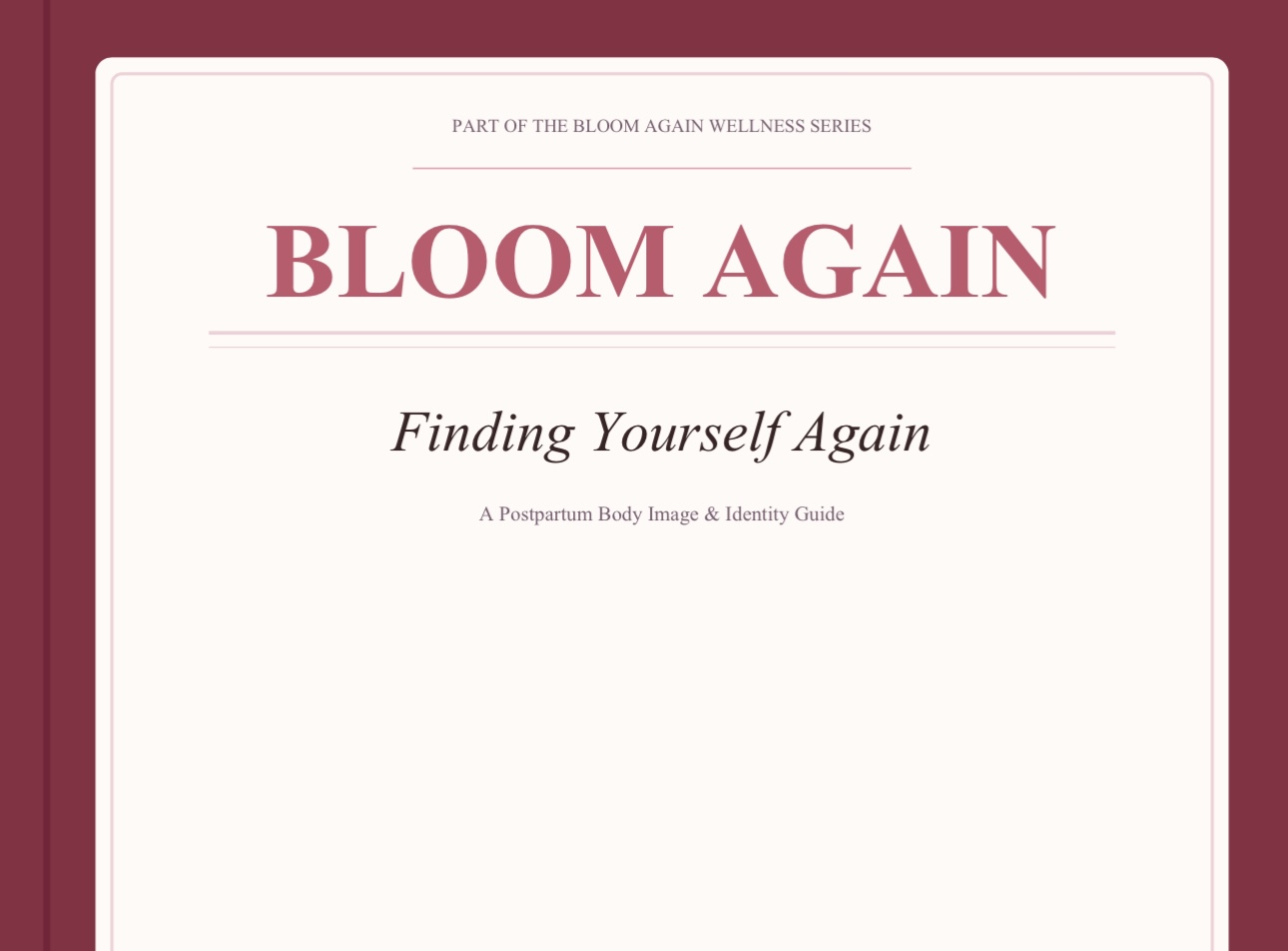 Finding Yourself Again