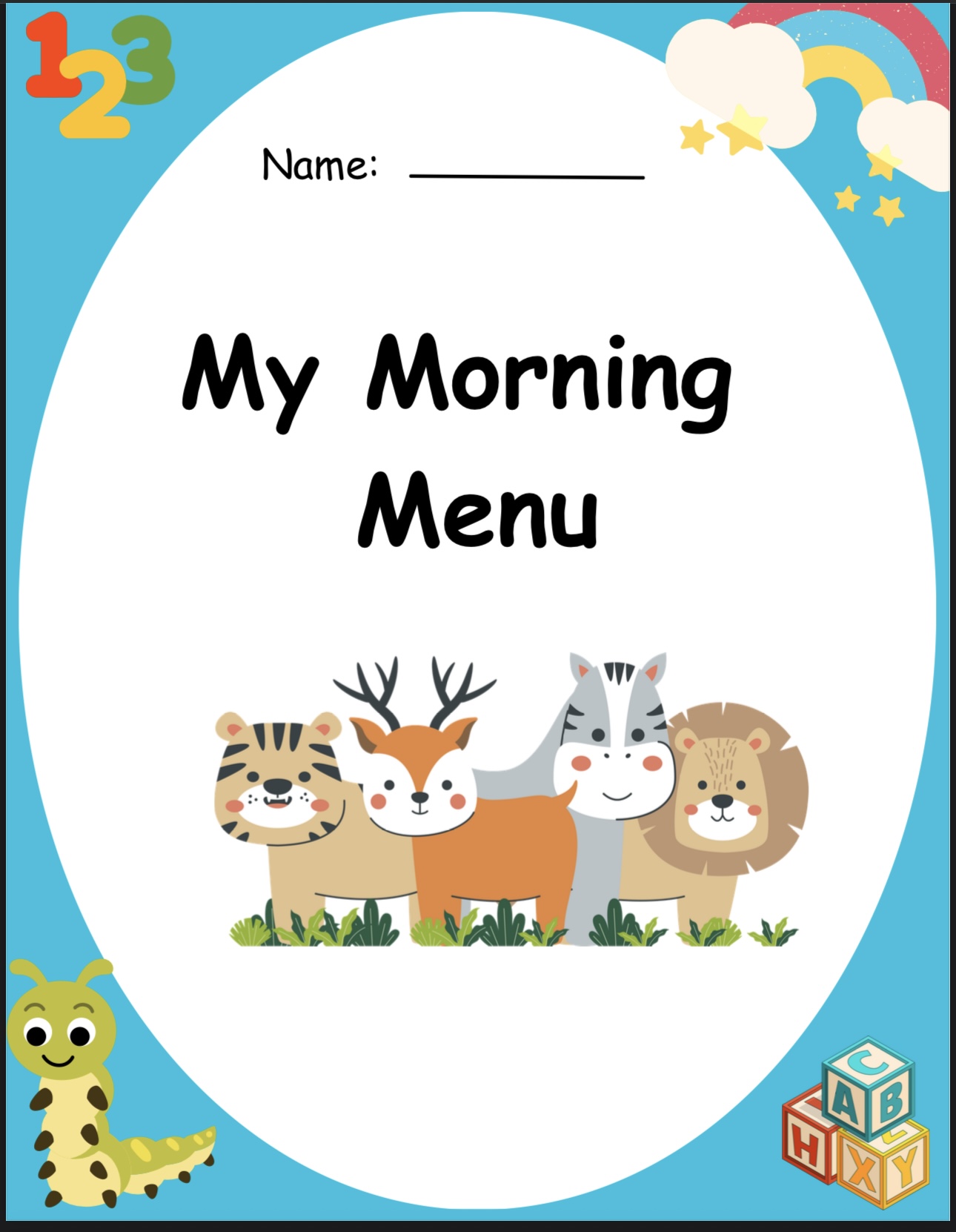 My Morning Menu Booklet