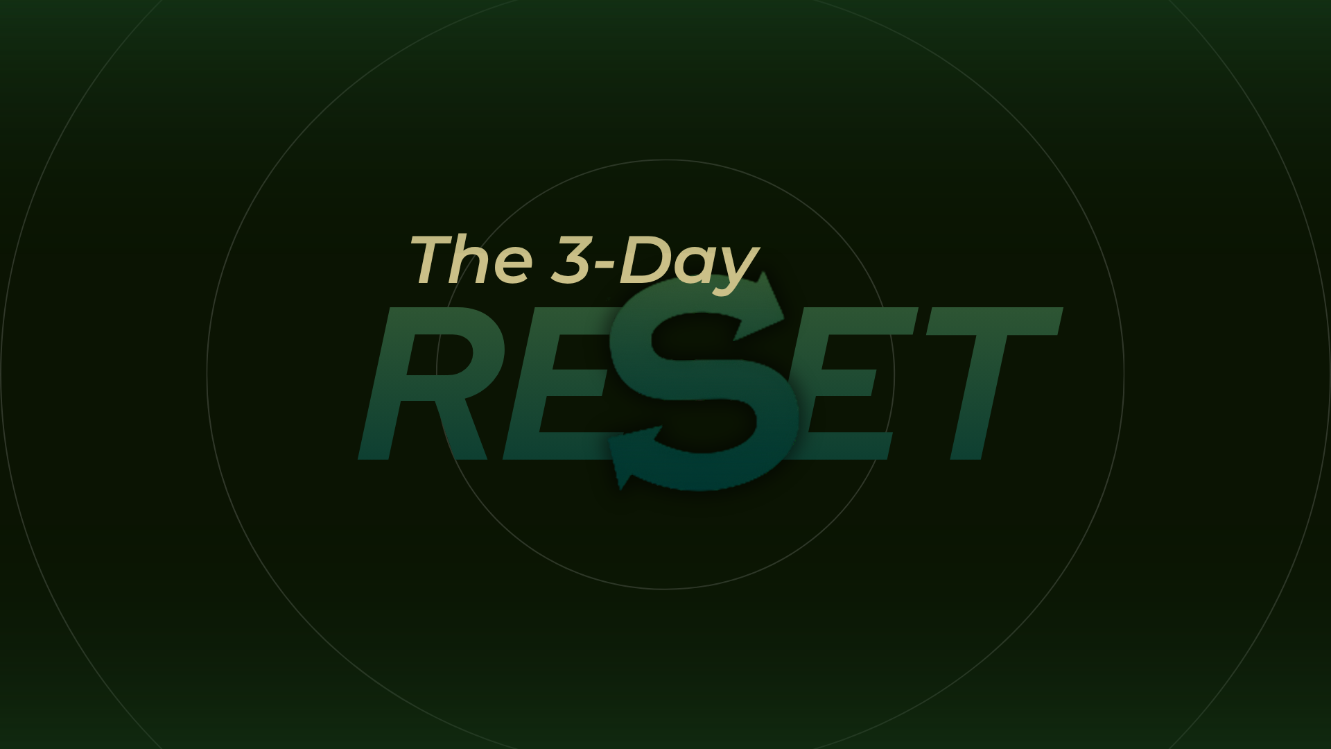 The 3-Day Reset banner