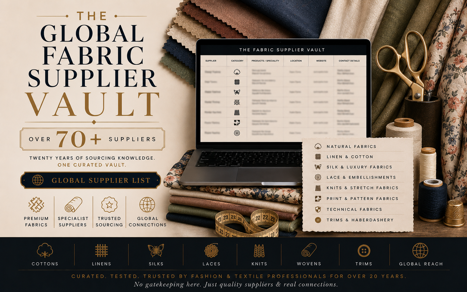 The Fabric Vault - Global Supplier List
