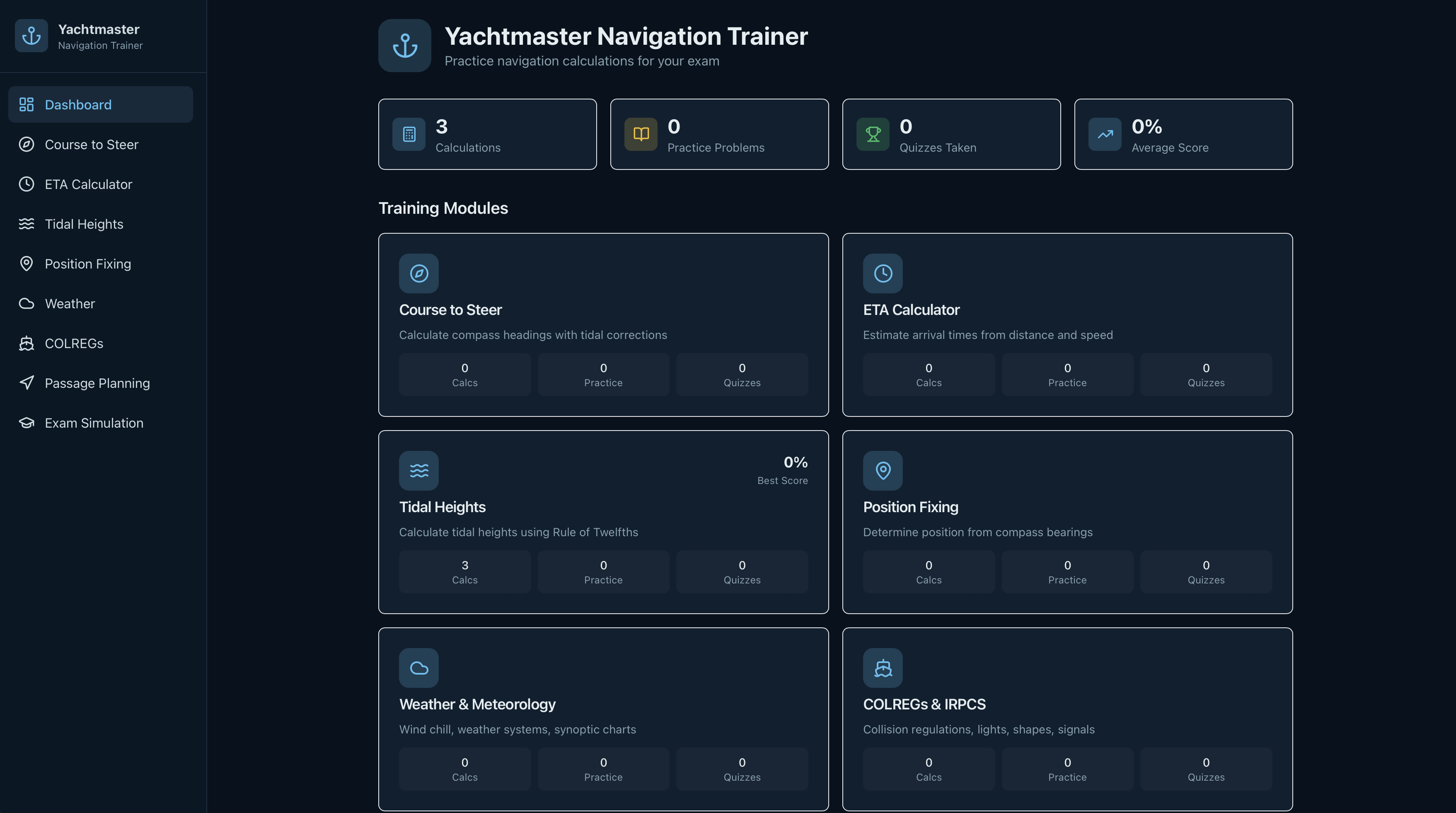 Offshore Navigation Trainer