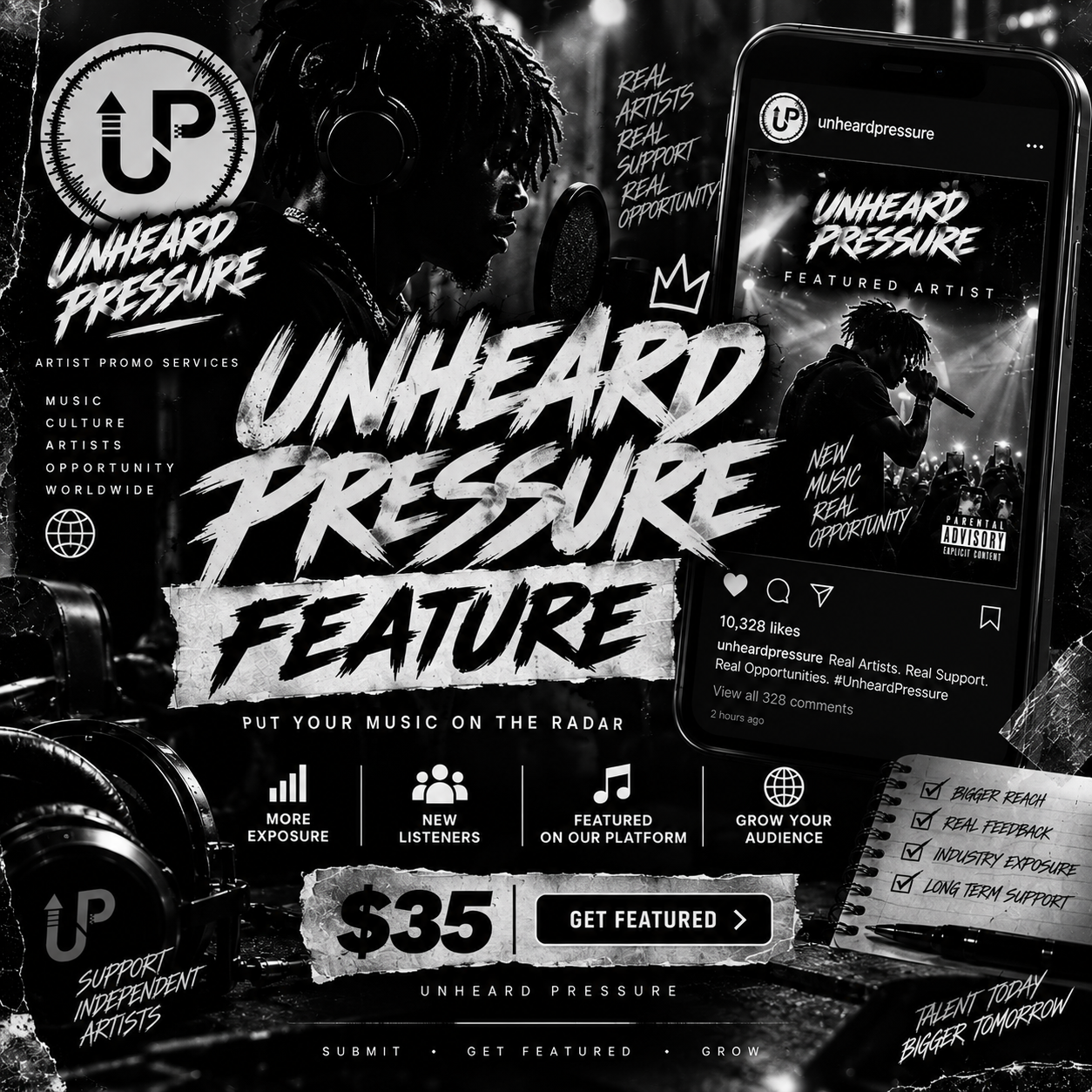 UnheardPressure Feature 