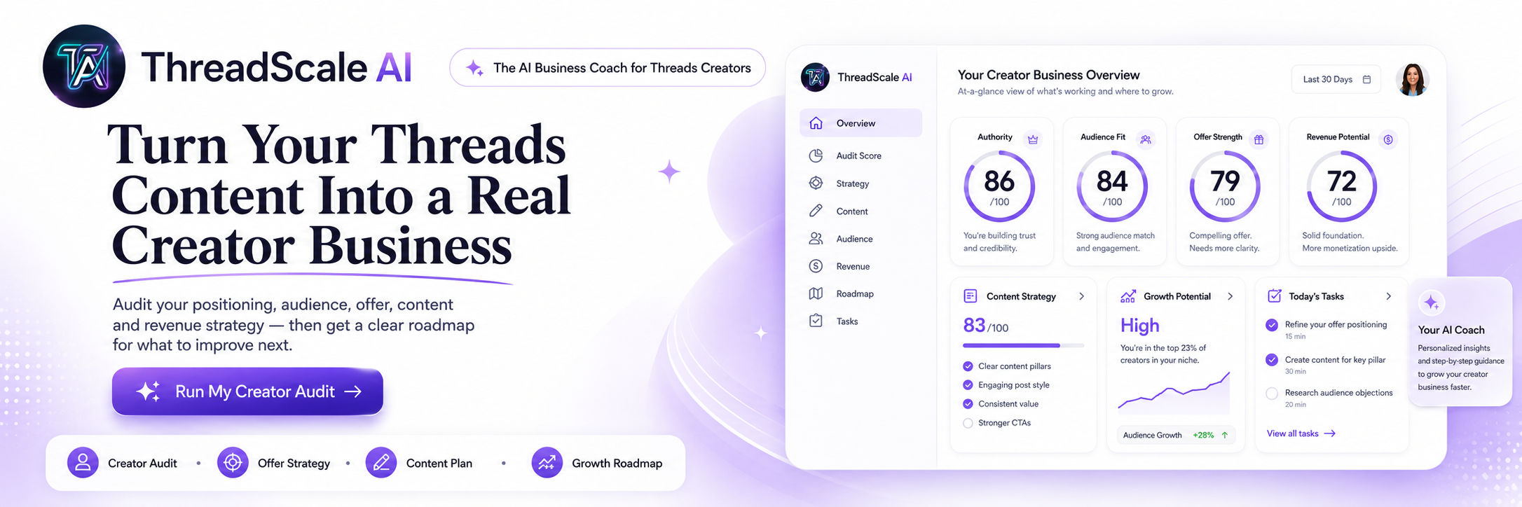ThreadScale AI: The Business Coach
