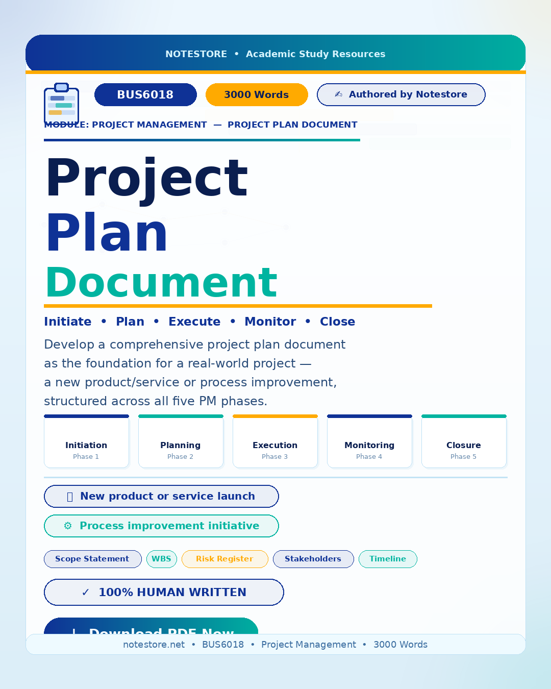 PROJECT MANAGEMENT PROJECT PLAN