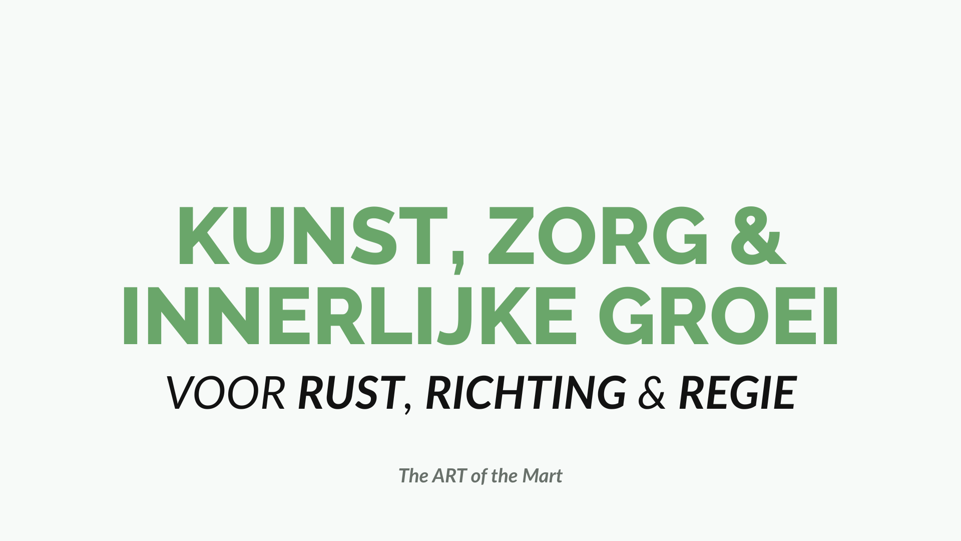 The ART of the Mart banner