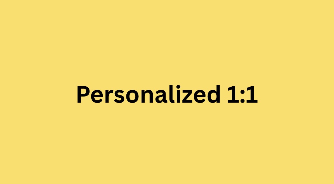 Personalized 1:1 Call 