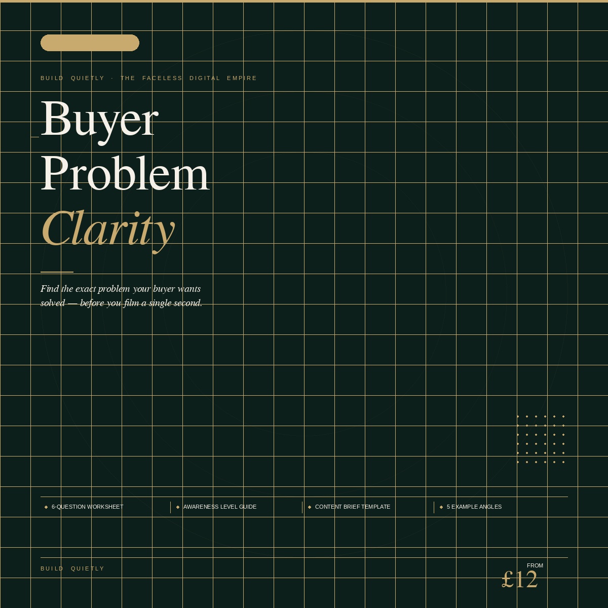 Buyer Problem Clarity Worksheet - The Faceless Creator Starter Kit