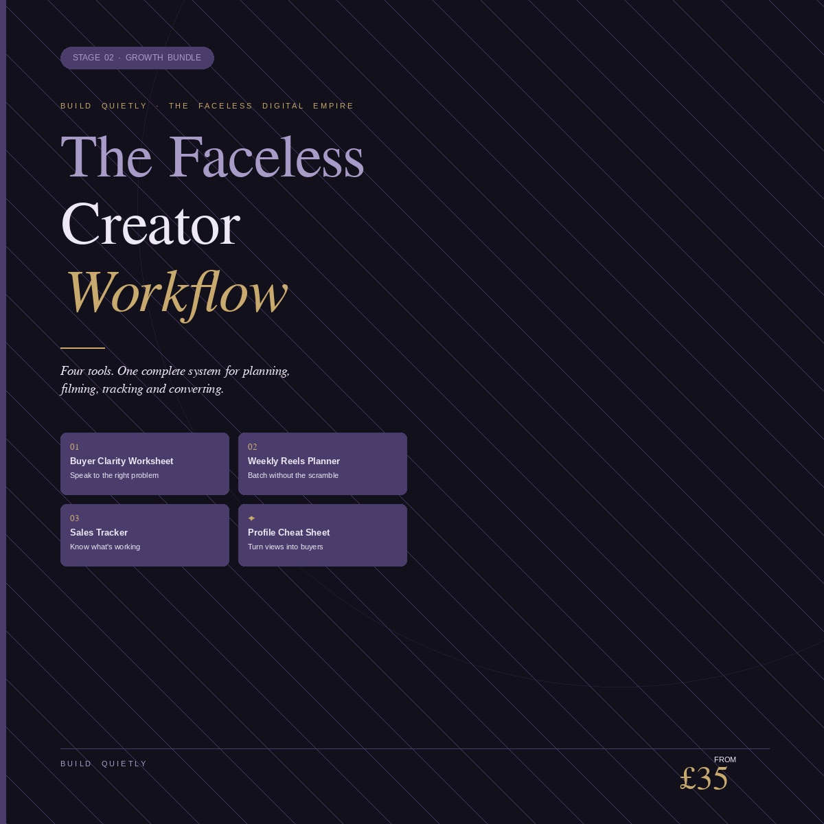 The Faceless Creator Workflow - 4 Tool Growth Bundle