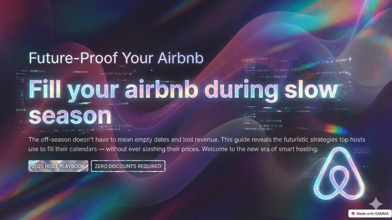 Fill your Airbnb During Slow Season