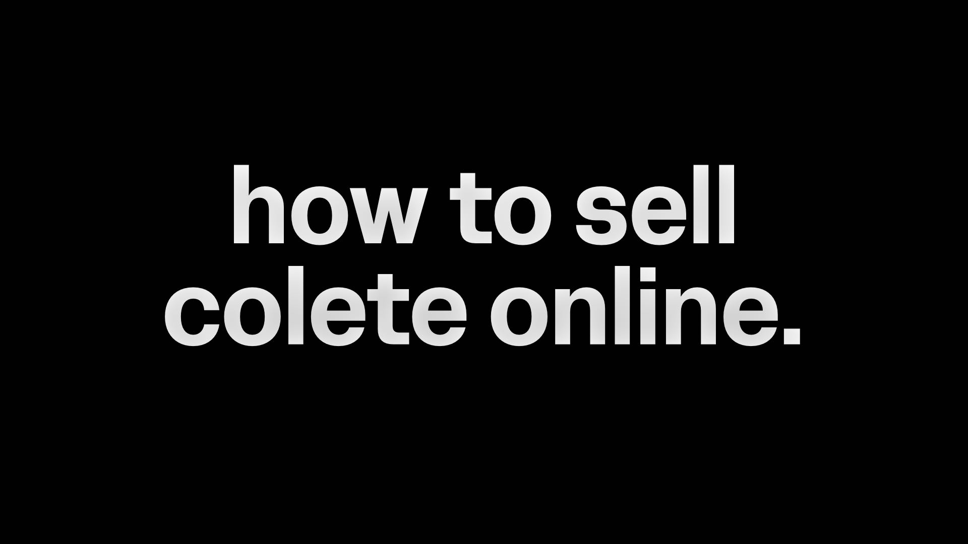Sell Colette: Niche Mastery