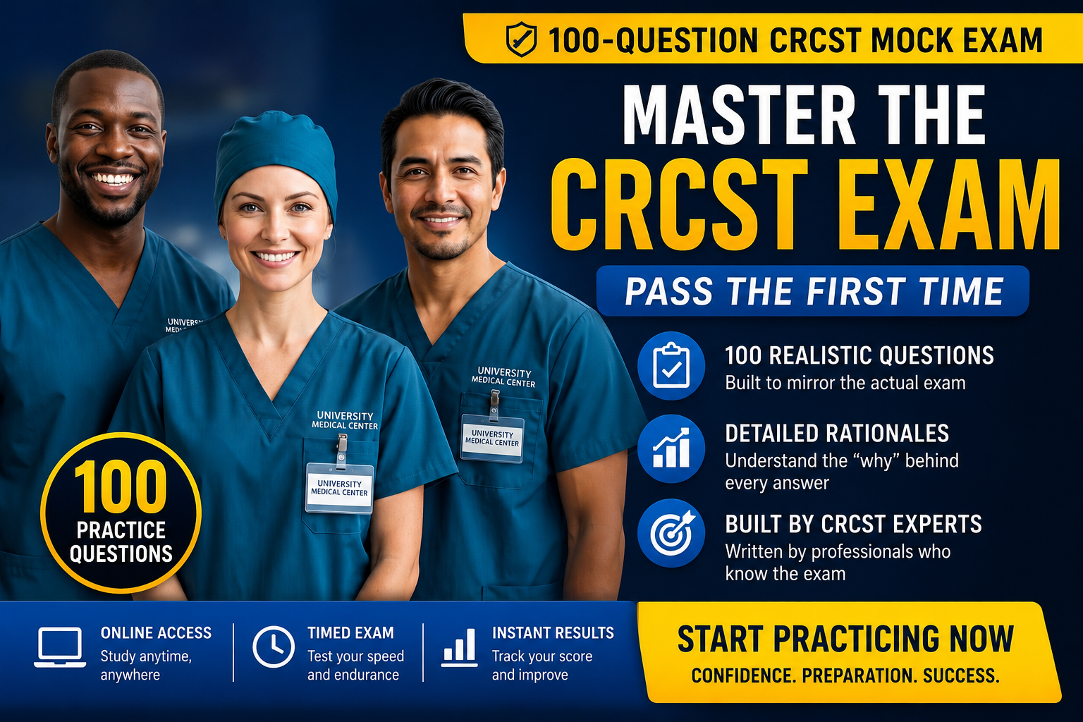 🎯 Pass the CRCST on Attempt #1: Interactive Mock Exam + Rationales