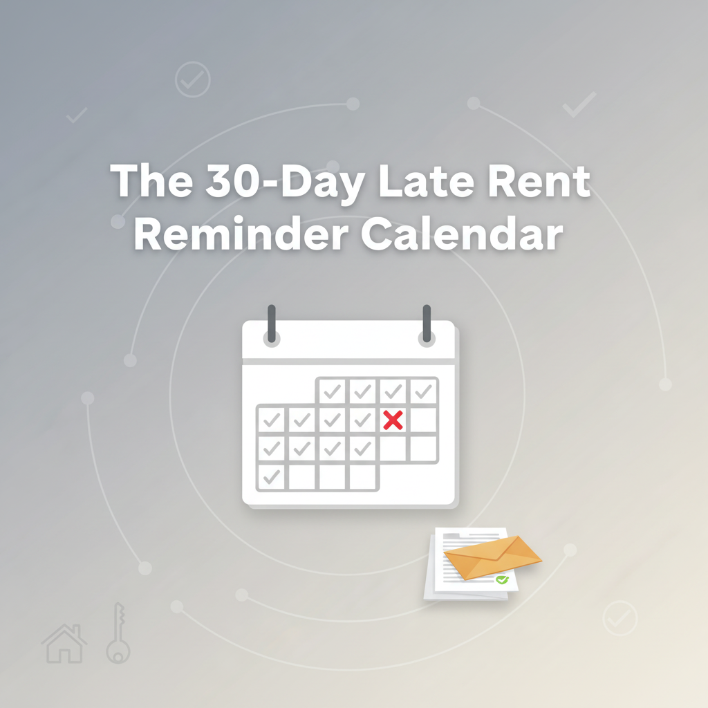 The 30-Day Late Rent Reminder Calender