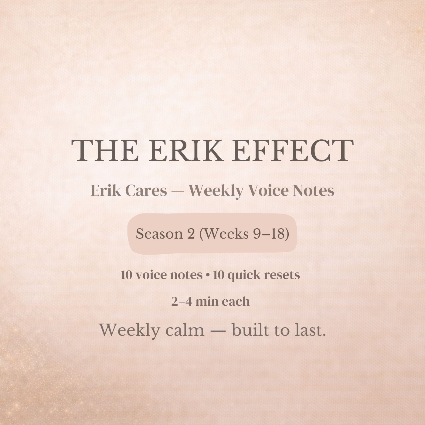 The Erik Effect  - Season 2