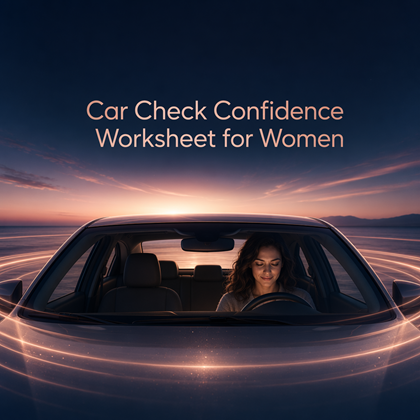 Car Check Confidence Worksheet for Women