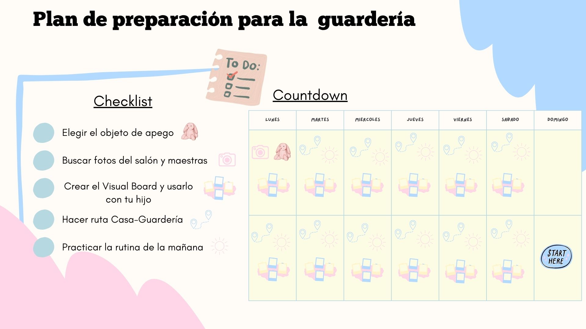 Preparacion para la guardería