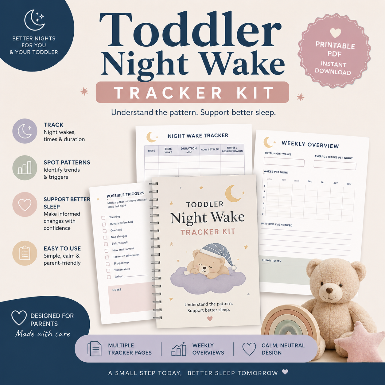 Toddler Night Wake Tracker Kit