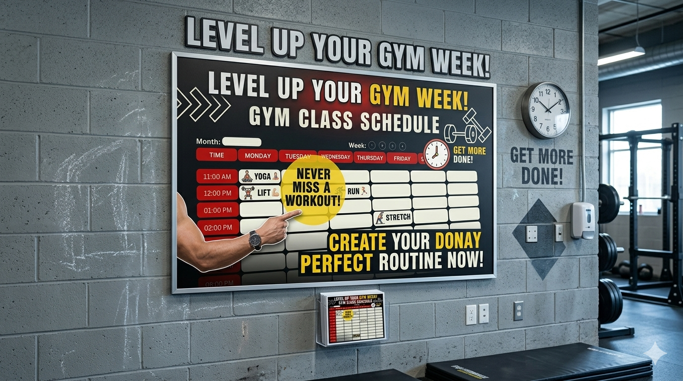 FlexPlan Fitness Organizer