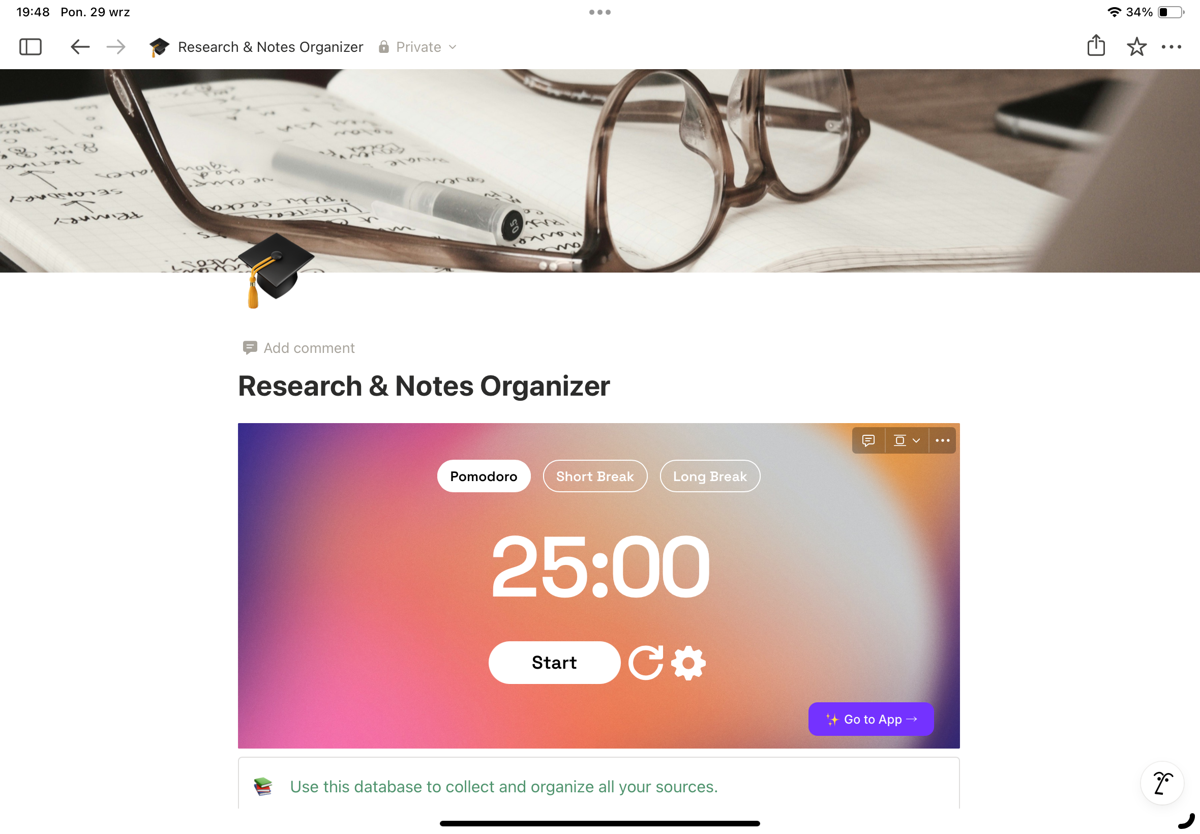 Research & Notes Organizer
