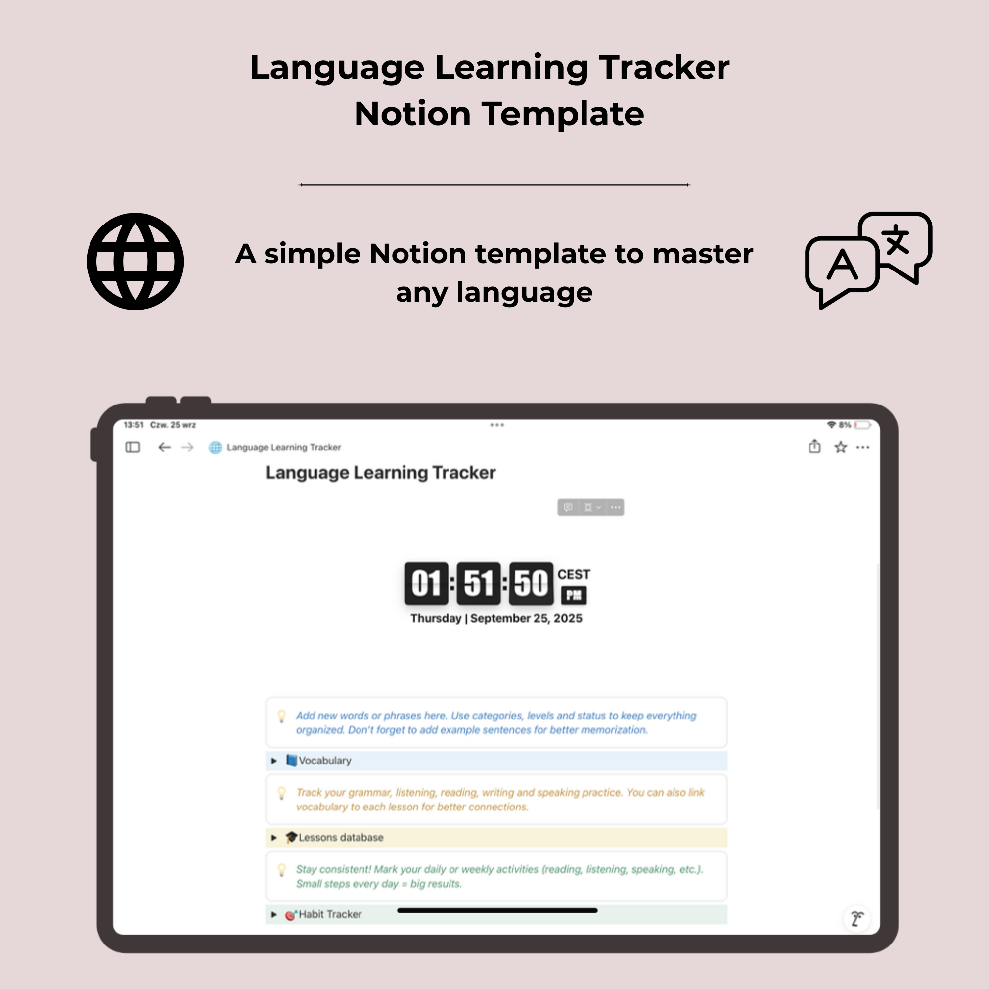 Language Learning Tracker