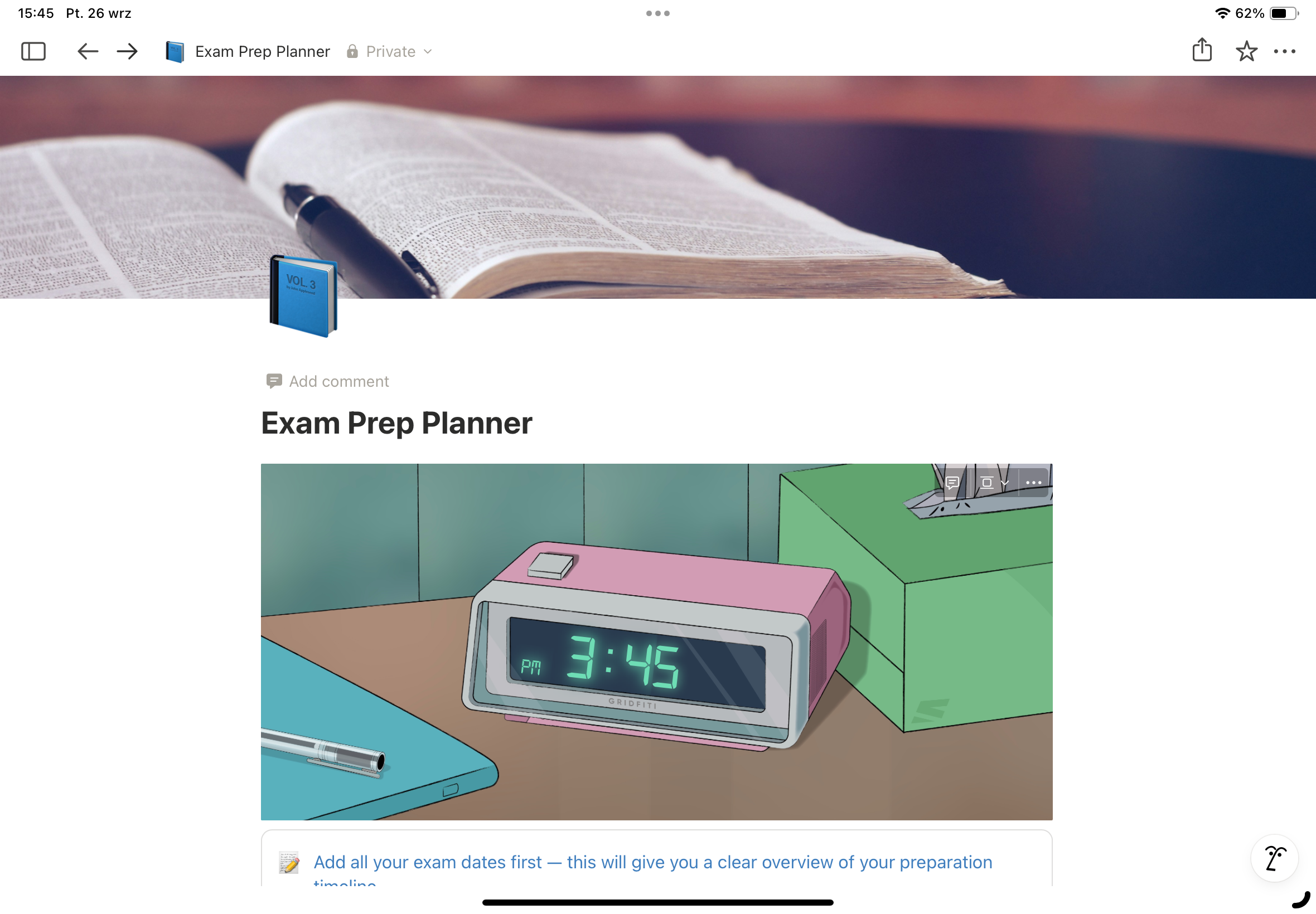 Exam Prep Planner