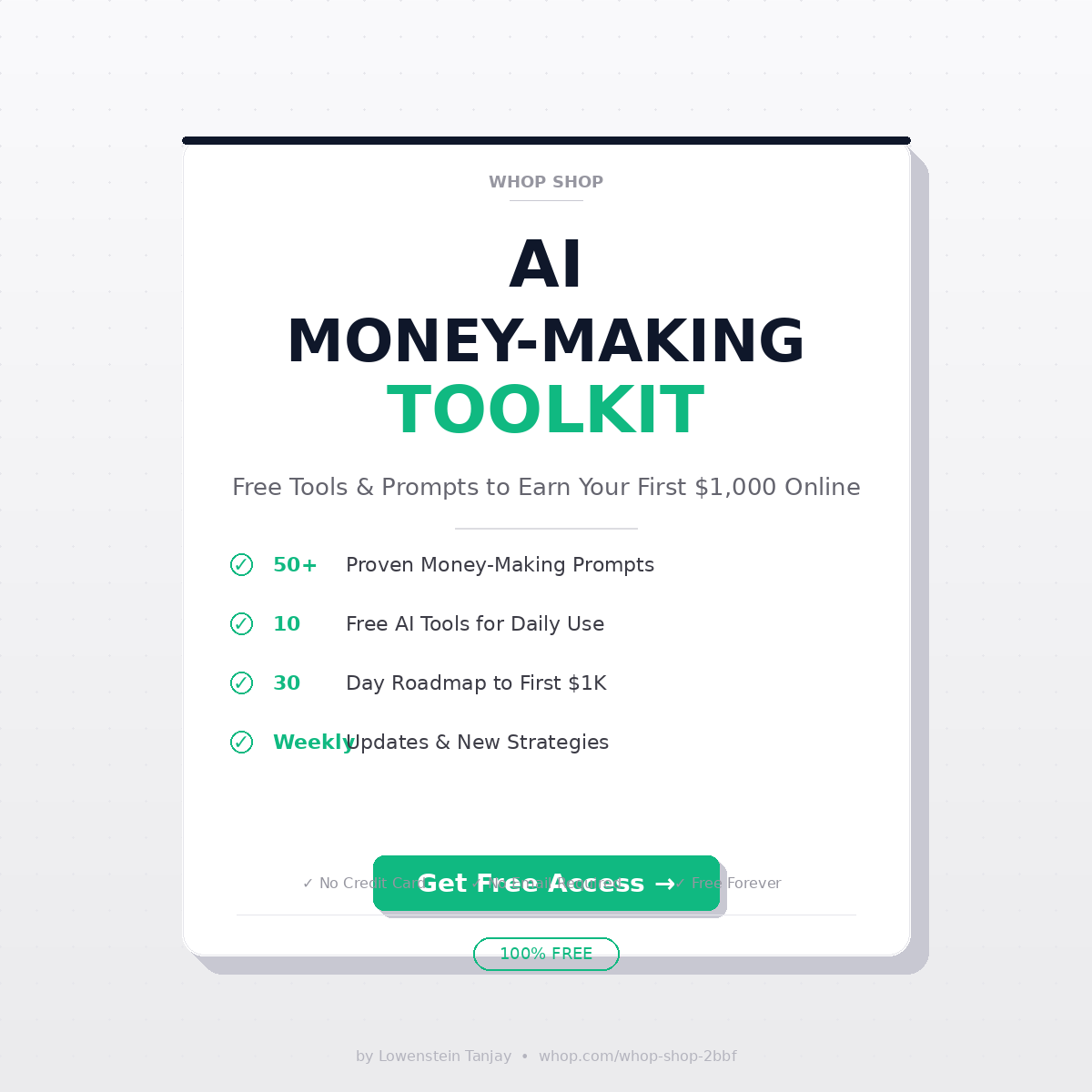Ai Money making Toolkit👾