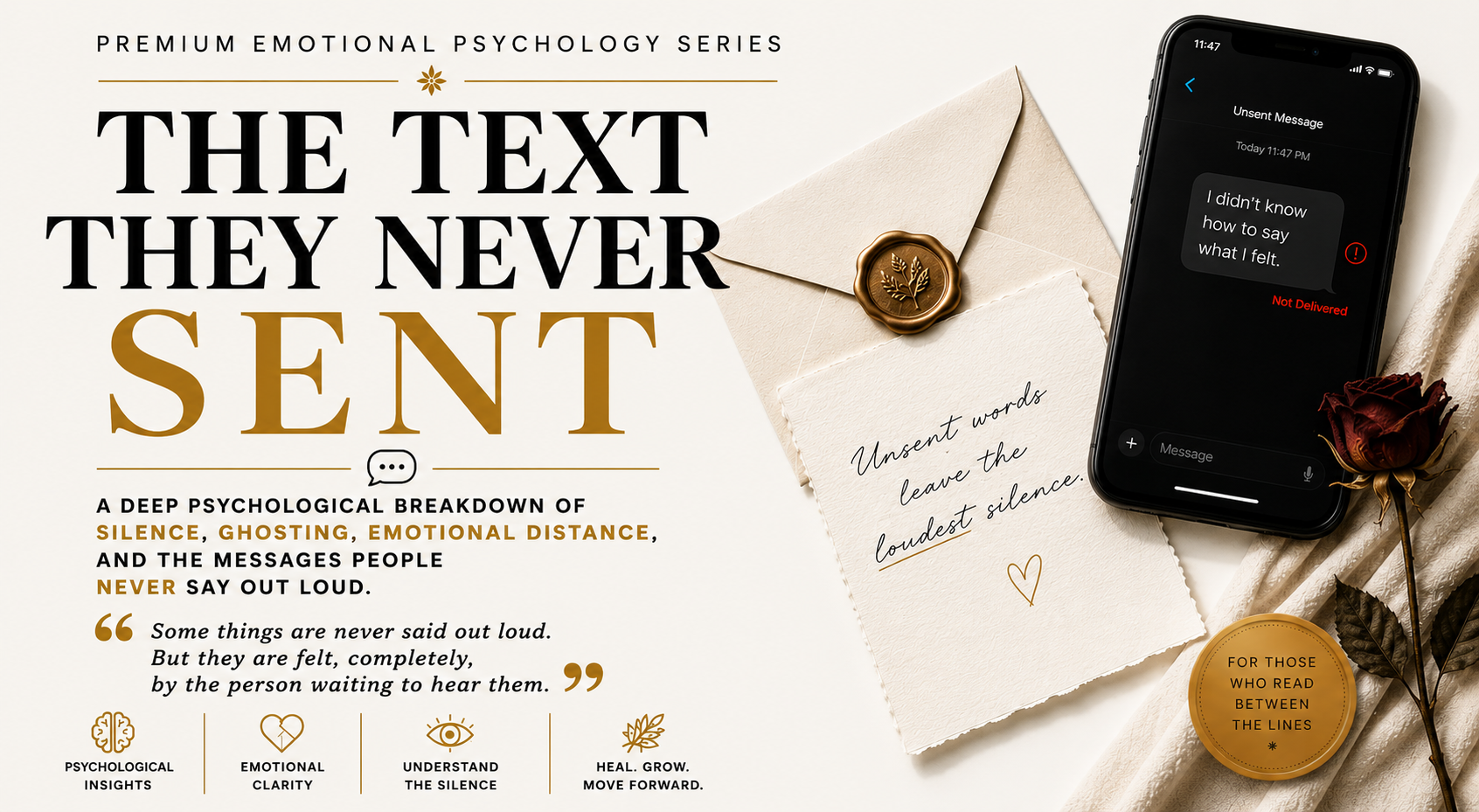 The Text They Never Sent — Premium Emotional Psychology PDF
